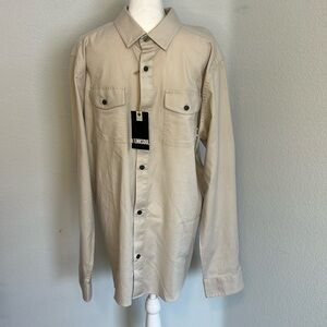 NWT Linksoul Button Down Del Mar Shirt Bone